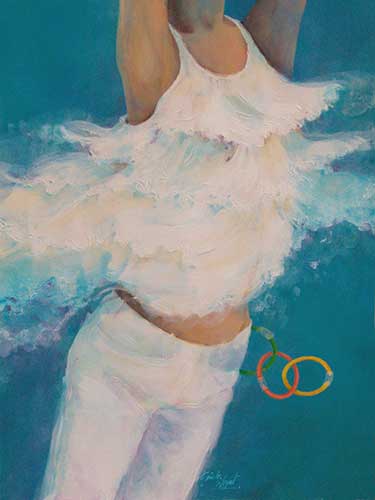 Libertad, acrilico sobre papel, 49x66