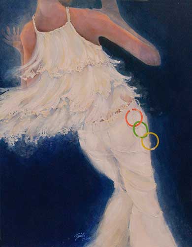 Ritmo. Acrílico sobre papel. 52x66