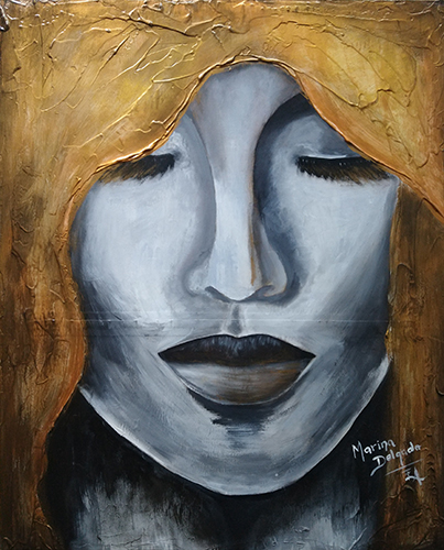 Instronspección, textura madera 40 X 50