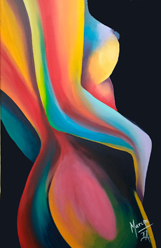 Descubrir, color integración acrílicos, 40 X 60