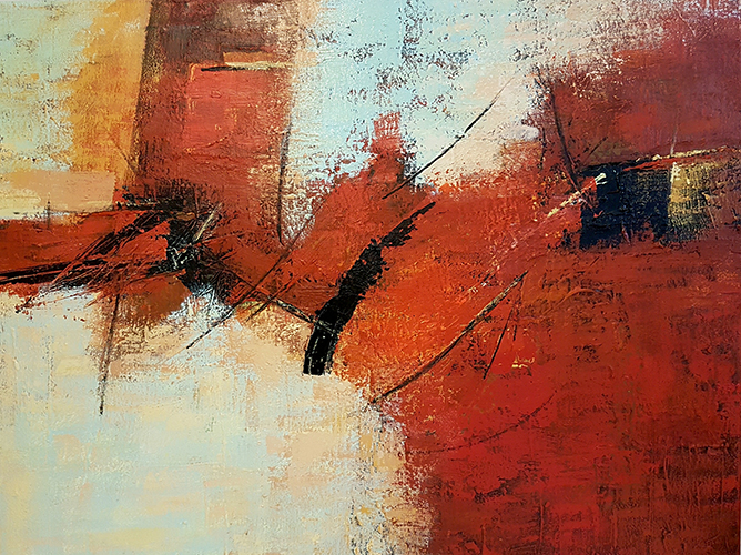 Entre Planos 17. Acrílico s/lienzo. 60 x 80 cm	