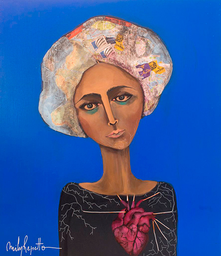 El mundo. Mixta sobre madera. 90x80	