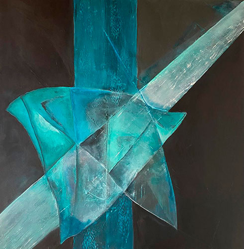 Energía. Acrílico sobre lienzo. 100 x 100	